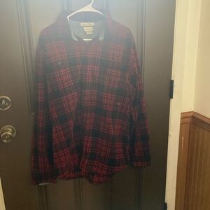 L.L. Bean Red and Black flannel shirt